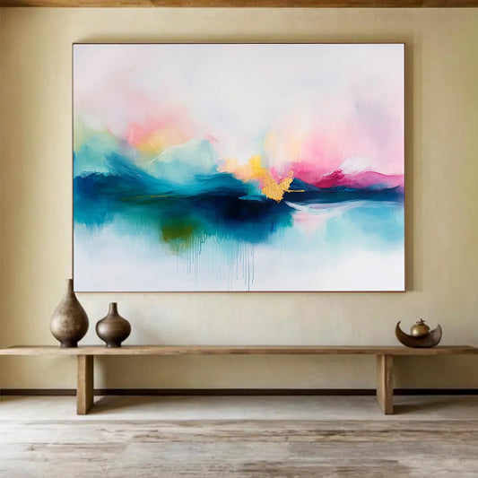 Colorful Abstract Sky Art for Bohemian Living Room & Creative Lounge SC383
