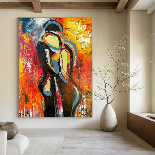 Abstract Embrace Art for Romantic Bedroom & Bohemian Gallery DLZ2111