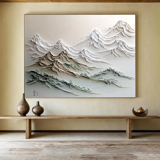 Intricate Mountain Art for Asian - Inspired Living Room & Luxury Hotel Lobby SC557