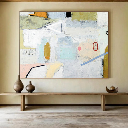 Light - Color Collage Abstract for Art Gallery Lounge DLZ2938