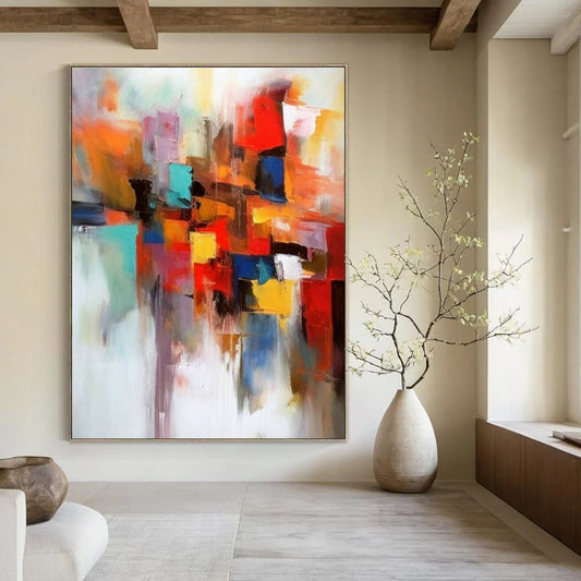 Colorful Geometric Abstract Art for Contemporary Gallery & Creative Office DLZ1819