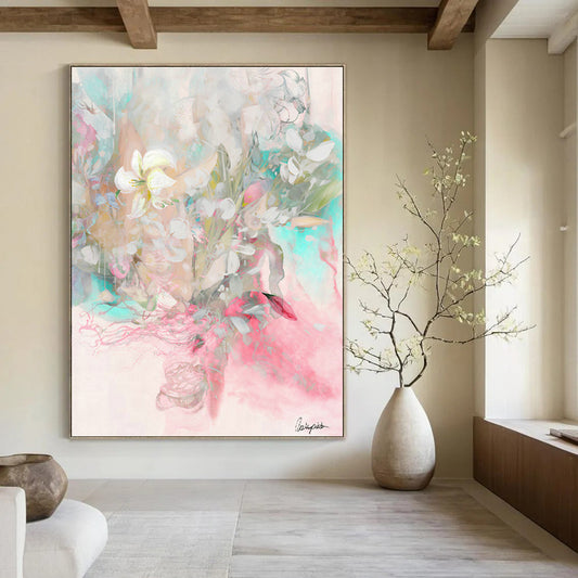 Dreamy Floral Watercolor Art for Wedding Venue & Home Bedroom DLZ1091