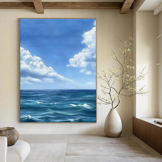 Ocean and Sky View for Beach House Living Room & Nautical - Themed Café STSC1215