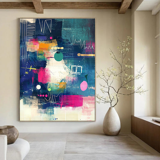 Colorful Abstract Composition for Creative Coworking Space & Art - Loving Café STSC966