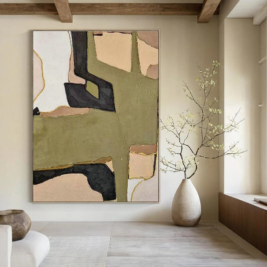 Collage Geometric Art for Eclectic Home Living Room Corners DLZ0263