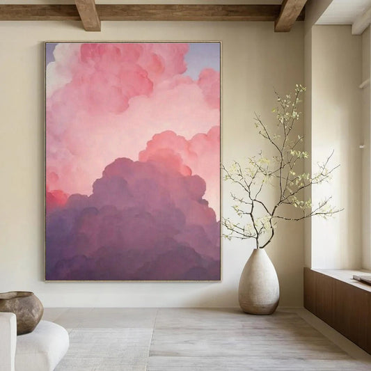 Dreamy Cloud Abstract Art for Nursery & Rooftop Lounge DLZ0593