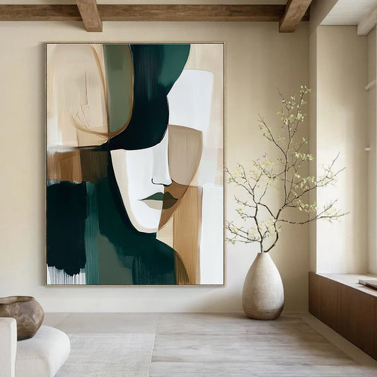 Abstract Geometric Face for Modern Art Gallery & Stylish Bedroom STSC749