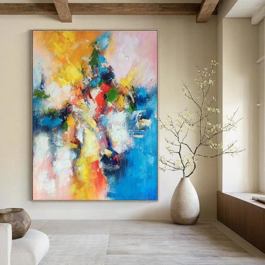 Vibrant Colors Abstract Art for Living Room & Cottage DLZ0344