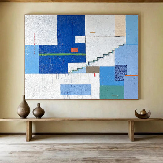 Colorful Geometric Abstract Art for Trendy Boutique & Contemporary Art Lounge SC488