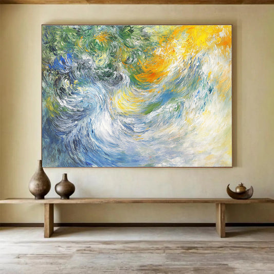 Colorful Ocean Waves Art for Surf Shop & Art - Lovers’ Café SC414