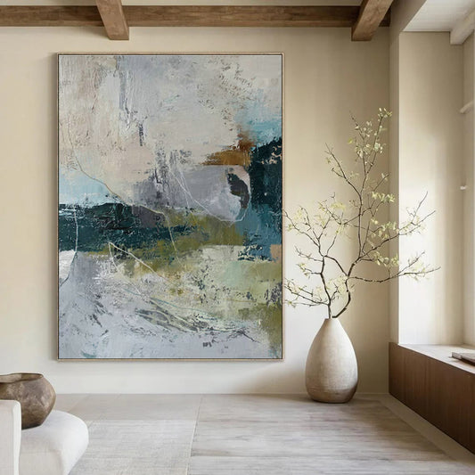 Subtle Color - Block Abstract Art for Bedroom & Office DLZ0399