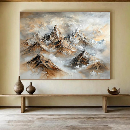 Majestic Mountain Landscape Art for Adventure - Lover’s Home & Luxury Ski Lodge SC486