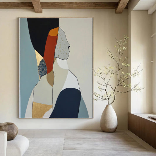 Abstract Female Figure Art for Feminist Home Study & Art - Themed Women’s Lounge STSC1064