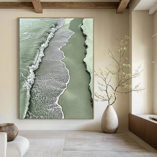 Aerial View of Green Waves for Nature - Inspired Home & Eco - Friendly Boutique STSC533