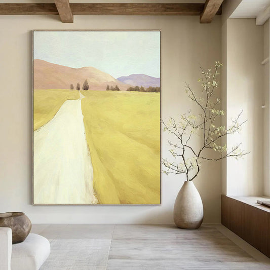 Pastel Country Road Art for Rustic Farmhouse & Nature - Lover’s Study DLZ1422