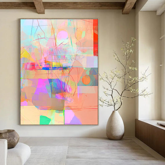 Colorful Abstract Overlay for Creative Coworking Space & Modern Art Café STSC981