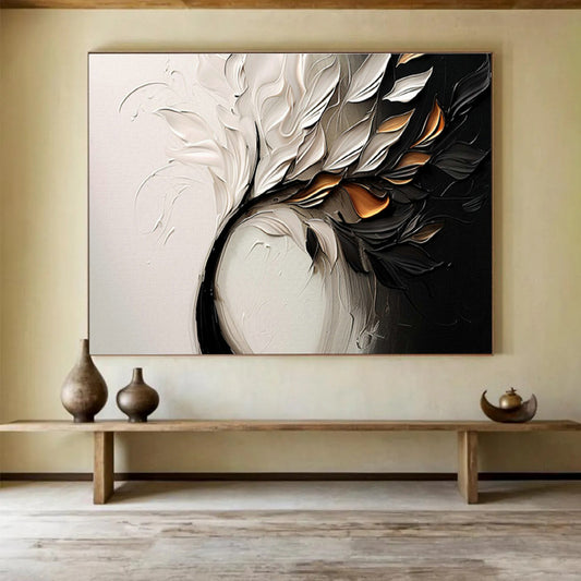 3D Leaf & Flower Art for Elegant Home Entryways DLZ3132