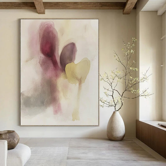 Muted Color Abstract Shapes for Minimalist Living Room & Calming Meditation Space STSC503