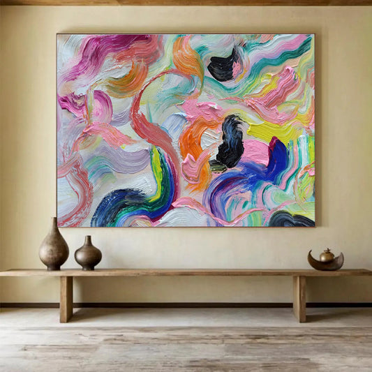 Colorful Fluid Abstract Art for Modern Art Gallery Pop - Up Shows DLZ2676