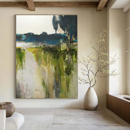 Misty Landscape Abstract Art for Bedroom & Study DLZ0404