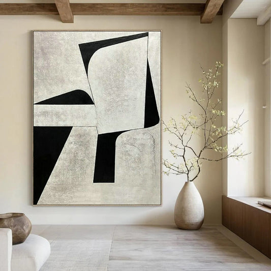 Monochrome Geometric Art for Minimalist Law Office & Modern Art Library DLZ1516