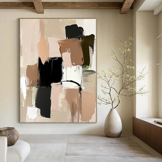 Muted Color Block Abstract for Scandinavian - Style Bedroom & Calm Reading Nook STSC779