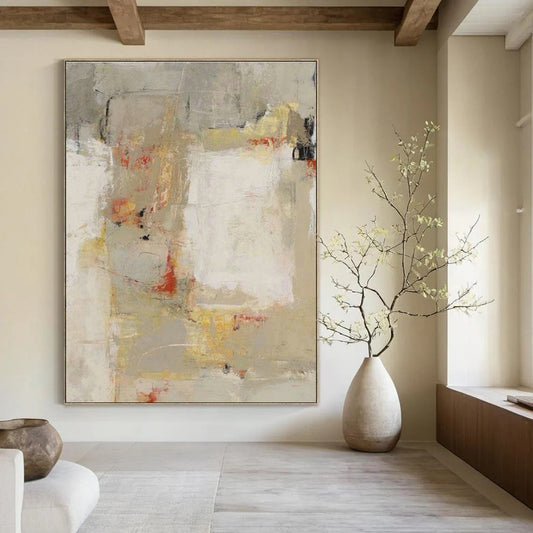 Abstract Neutral - Toned Art for Minimalist Office & Calming Waiting Room DLZ1431