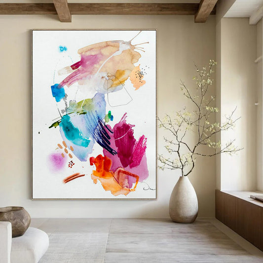 Watercolor Splash Abstract Art for Art Studio Creative Zones DLZ0085