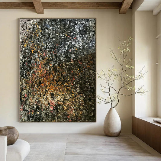 Colorful Textured Abstract Art for Bohemian - Inspired Home & Vibrant Art Café DLZ0758