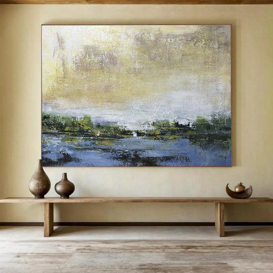Landscape Abstract Art for Rustic Bed and Breakfast Common Areas DLZ2579