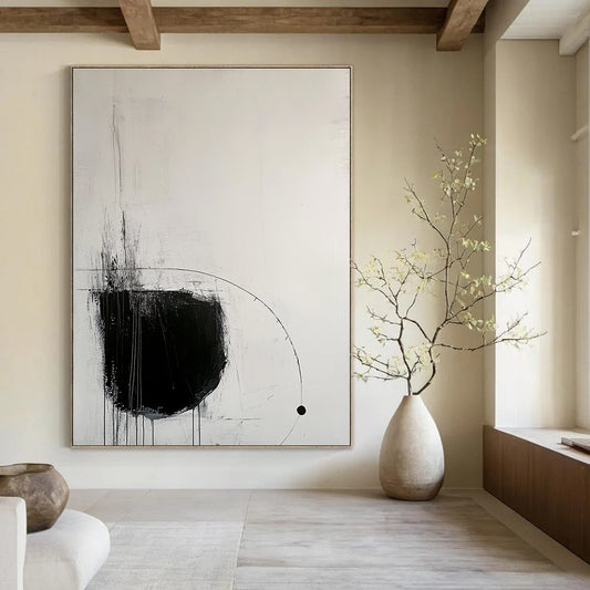 Black and White Abstract Shapes for Modern Office & Contemporary Art Gallery STSC520