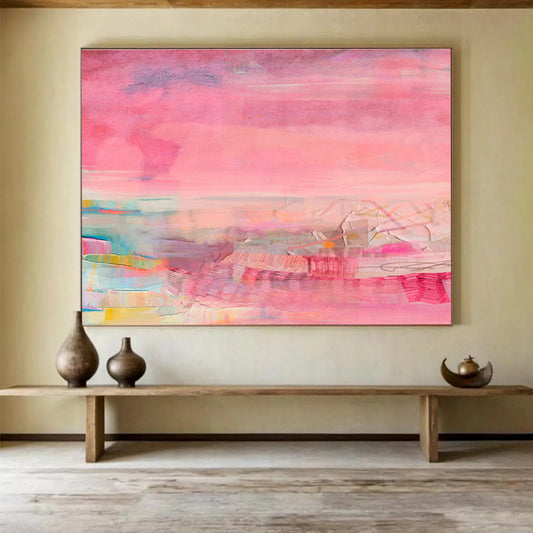 Pink - Purple Romantic Abstract Art for Dreamy Dressing Rooms DLZ2419