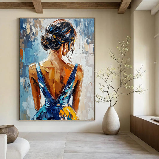 Back View of a Woman for Feminine Spa & Elegant Dining Room STSC863