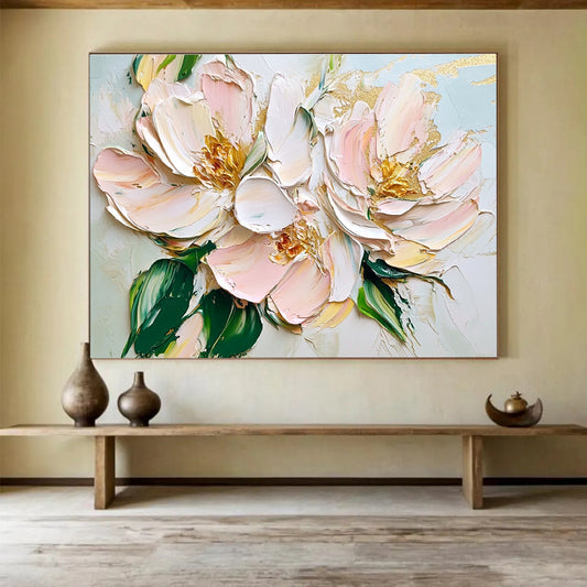 3D Pink Flowers Art for Wedding Venue & Feminine Boudoir SC123