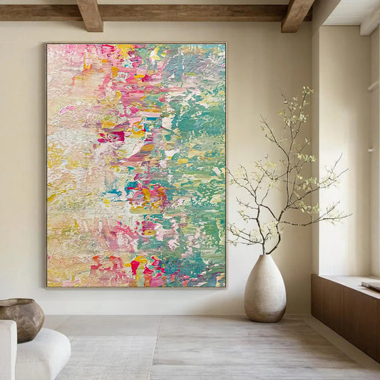 Soft Pastel Abstract Art for Spa Retreat & Bedroom Oasis DLZ2383