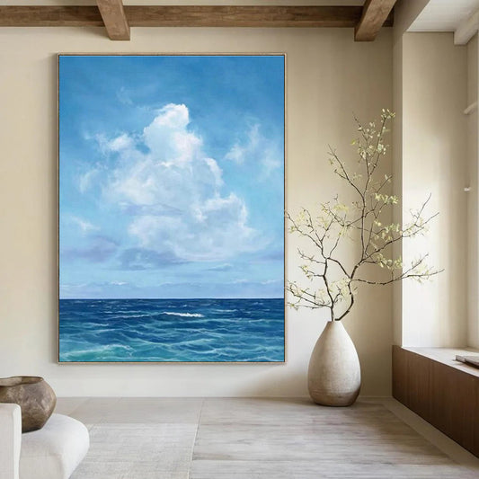 Sea and Clouds Oil Art for Living Room & Cottages DLZ0311