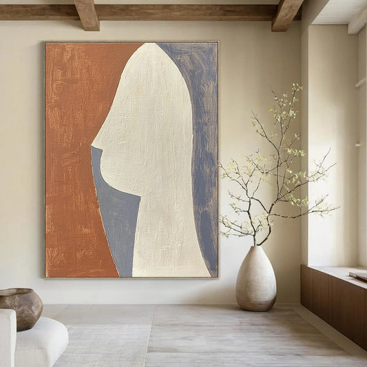 Minimalist Face Silhouette Art for Modern Home Office & Art - Inspired Bedroom STSC1370