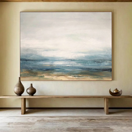Sea View Abstract Art for Coastal Home Studies DLZ2558