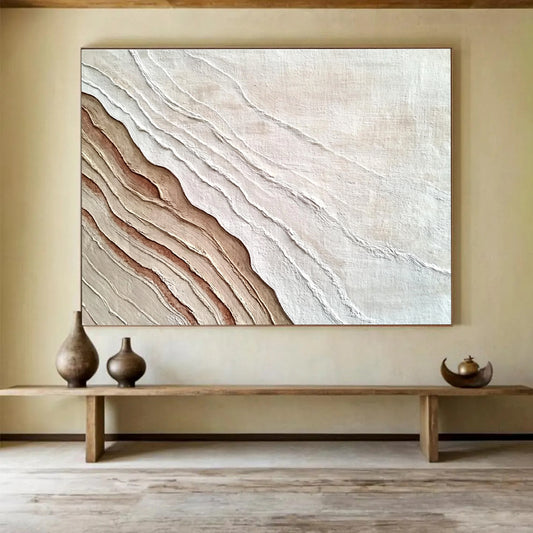 Textured Earthy Layers Art for Rustic Home Office & Nature - Inspired Art Gallery SC448