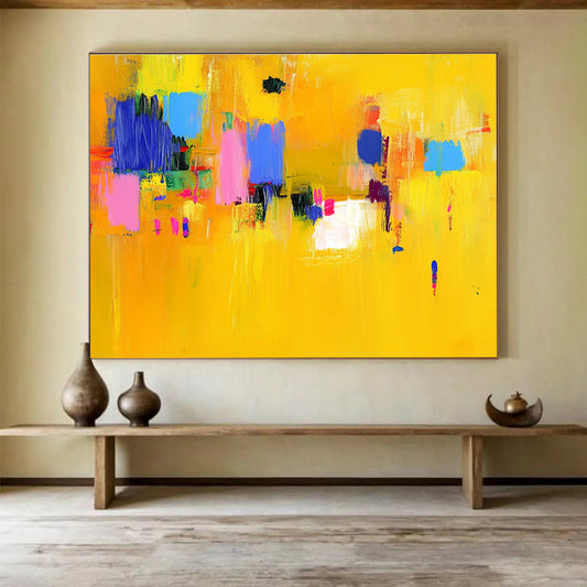 Colorful Block Abstract Art for Playful Nursery & Artistic Community Center SC147