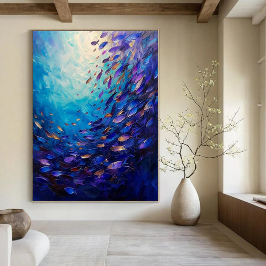 Vibrant Ocean Fish Art for Beach House & Wellness Spa DLZ1965