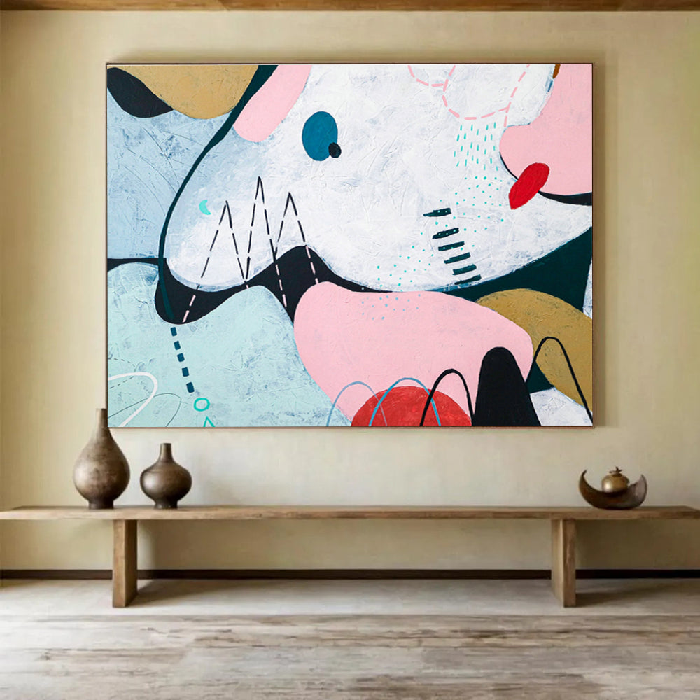 Colorful Soft - Shaped Abstract for Feminine Café DLZ2934
