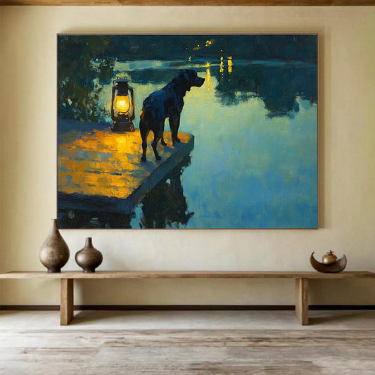 Heartwarming Pet Art for Lakeside Home & Pet - Friendly Pub SC597