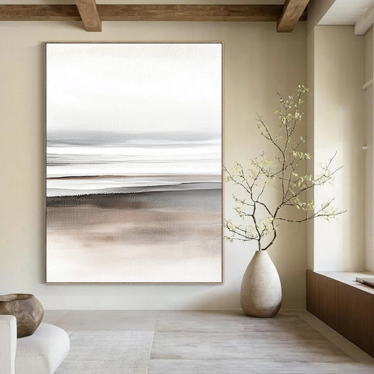 Neutral Watercolor Layers for Minimalist Living Room & Art Gallery Corridor STSC499