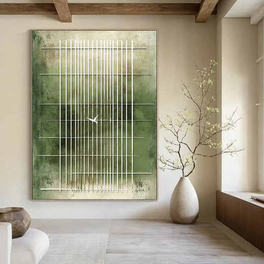 Bird in Grid Art for Minimalist Study & Philosophical Library STSC1216