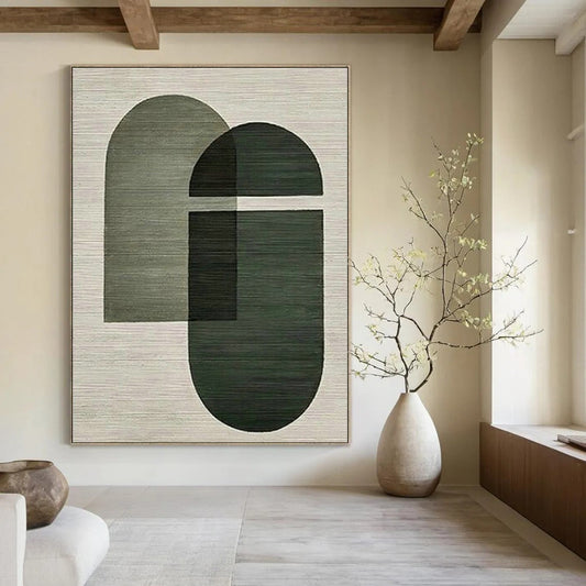 Simple Geometric Art for Minimalist Yoga Studio & Modern Home Entryway DLZ1519