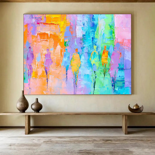 Vibrant Figure Abstract Art for Fashion - Forward Boutique & Artistic Dance Studio SC177