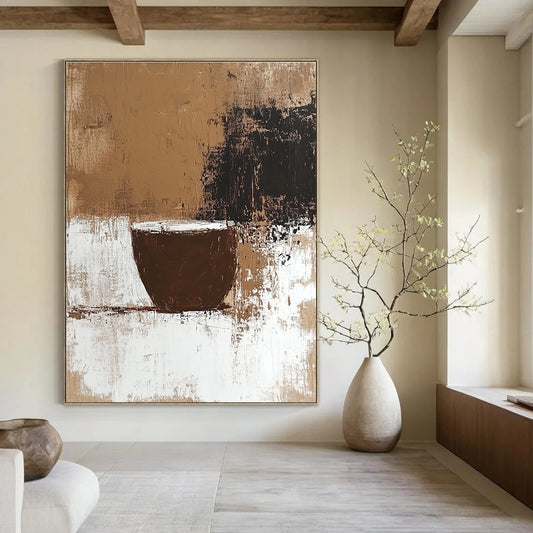 Abstract Coffee Cup for Industrial - Style Café & Artistic Break Room STSC928