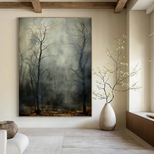 Misty Forest Painting for Bedroom & Study DLZ0382