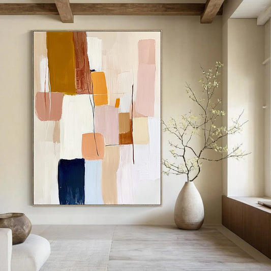 Pastel Color Block Abstract for Feminine - Inspired Boutique & Cozy Café STSC755